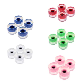 4 Buc Aprinde Roți Flash 60mm cu Miez Magnetic pentru Skateboard Longboard roz / albastru/ verde/ alb/ rosu