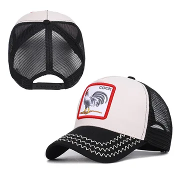Animale broderie capac plasă de bumbac tata pălărie de primavara-vara plasă de cap Snapback moda pălărie de moda casual pălăria în aer liber Capace