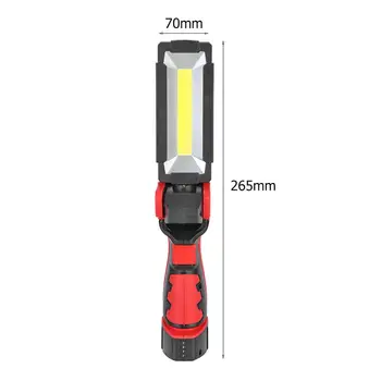 Cob Lampă de Lucru cu led Pliere Magnetic Lumina de Lucru USB Reîncărcabilă Lampă de Inspecție de Reparații Auto Lanterna Lumina de Urgență 3 moduri