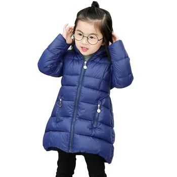Copii De Iarnă În Jos Jacheta Fete Îmbrăcăminte Exterioară Cald Haine De 80% Alb Rață Jos Fetele De 2-5 Ani Copii Impermeabil Pentru Copii De Schi Haină Lungă