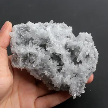 1 BUC Clar Naturale Piatra Cristal de Cuarț Crizantema Cluster Alb Cristal Punct de Geode Reiki de Vindecare Decor Acasă Cadou