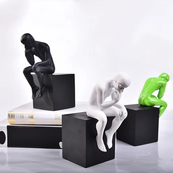 Omul Modern Sculptura Artistică Gânditor Rășină Statuie Abstractă, Figurina Decor Acasă Accesorii De Birou Decoratiuni Artizanat