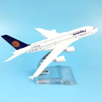 1/400 A380 Lufthansa, Air Avion De Pasageri De Aeronave Model De Avion De Jucarie Pentru Copii Cadouri