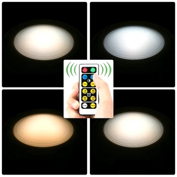 Fierbinte Wireless Estompat Senzor Tactil cu LED-uri Sub Dulapuri de Bucatarie lumini LED Puck Lumini Pentru Aproape Dulap Scara Hol lampă de Noapte