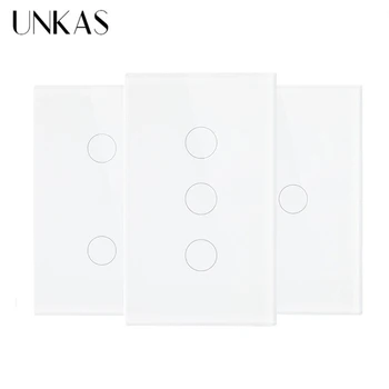 UNKAS NE-Standard 1/2/3 Banda 1 Modul Touch Smart Switch Întrerupător cu Senzor Singură Linie de Foc de Perete de Lumină Doar Atingeți Comutatorul Funcției