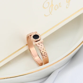 Innopes 2019 moda cifre romane ceas inel Gol a crescut de aur bijou inel petrecere de aniversare cadou pentru fata pentru barbati bijuterii de Lux