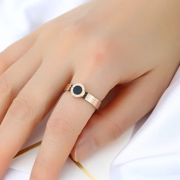 Innopes 2019 moda cifre romane ceas inel Gol a crescut de aur bijou inel petrecere de aniversare cadou pentru fata pentru barbati bijuterii de Lux