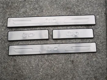 Auto-styling de înaltă calitate din Oțel Inoxidabil, Placă de Uzură/Pragului de Ușă Door Sill Scuff Placa Pedala de bun venit Pentru Hyundai i10 2013-2019