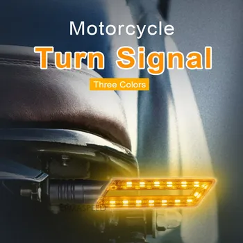 Universal Motocicleta de semnalizare Intermitent LED-uri de Lumină din Spate Ochelari de Iluminat Cafe Racer Coada Lampa Semnal de Motociclete Accesorii