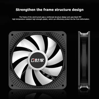 Calculator PC Caz Fan LED Superba Șasiu CPU FC120S 12cm 12V Răcire Radiator Kit pentru uz Casnic Accesorii Computer