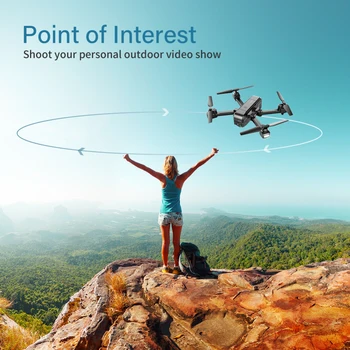 SNAPTAIN SPE10MQ Quadcopter Pliabil GPS FPV Drone cu 2,7 K Camera HD Video Live RC GPS Auto Reveni Drone pentru Incepatori Adulti