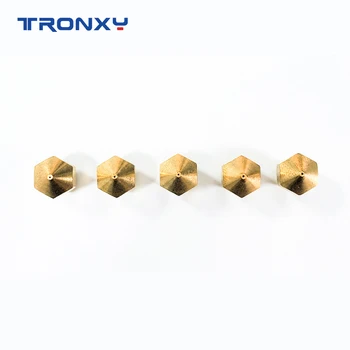 Tronxy imprimantă 3D Piese de cupru duze de extrudare duza pentru imprimantă 3D extruder nozzle dimensiune 0.2 mm, 0.3 mm, 0.4 mm, 0.5 mm, 0.6 mm optional