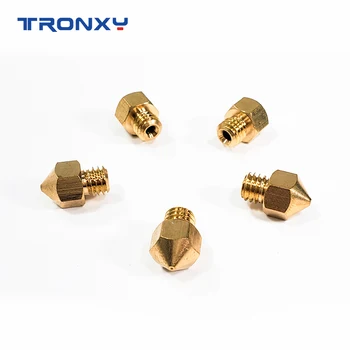 Tronxy imprimantă 3D Piese de cupru duze de extrudare duza pentru imprimantă 3D extruder nozzle dimensiune 0.2 mm, 0.3 mm, 0.4 mm, 0.5 mm, 0.6 mm optional