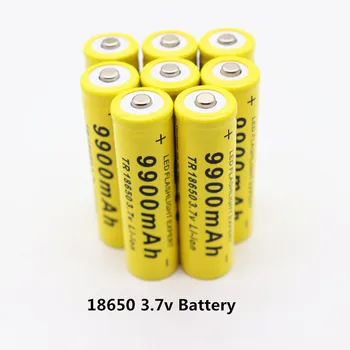 4-20buc/Lot baterie 18650 3.7 V 9900mAh reîncărcabilă li-ion baterie pentru lanterna Led-uri Lanterna baterie litio baterie+ Transport Gratuit