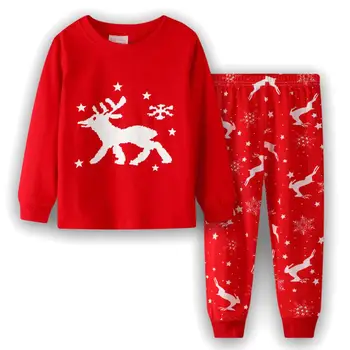 SAILEROAD Copii îmbrăcăminte de noapte de Crăciun 2020 Copilul Pijamale Costum de Toamna Iarna Fete Noapte Costum de Bumbac pentru Copii Moș Crăciun Sleepwear