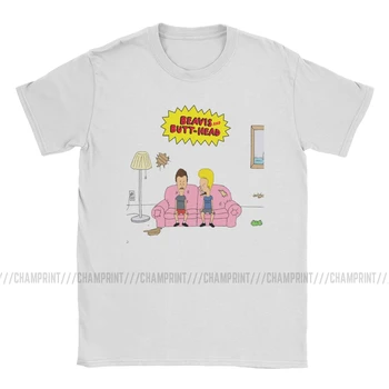 Oamenii Beavis Și Butthead Tricou 90 Muzica Amuzant de Desene animate BB Haine de petrecere a timpului Liber Maneci Scurte Echipajul Gât Tricou Mare Dimensiune T-Shirt