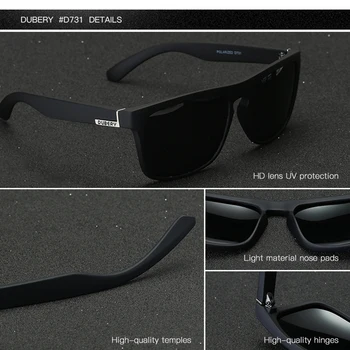 DUBERY Polarizat ochelari de Soare Pentru Barbati Femei Clasic ochelari de Soare Barbati de Conducere Sport de Moda de sex Masculin Ochelari de Designer Oculos UV400