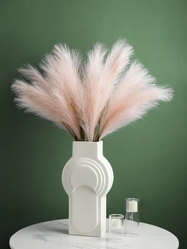 Fals caracteristică buchet de flori iarbă de pampas new sosire acasă decor stil Nordic alb roz portocaliu