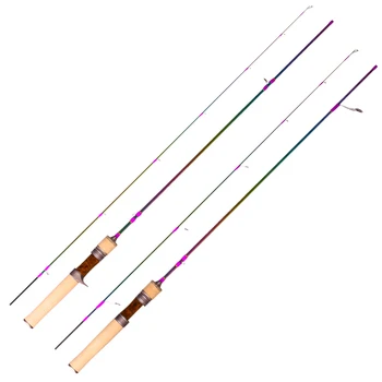 OBSESIA Solid Sfat Tijă de Pescuit de Alimentare UL 1.53 m 1.68 m Ultralight 1-8g 2-6lb Carbon Spinning/Casting Rod Probale Pescuit Takle
