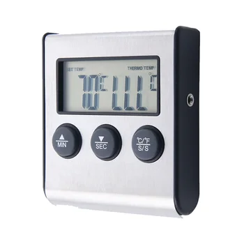 Termometru Digital Timer Pentru Cuptor Digital Display LCD Sonda Termometru Alimentar Timer Bucătărie, GRĂTAR Carne