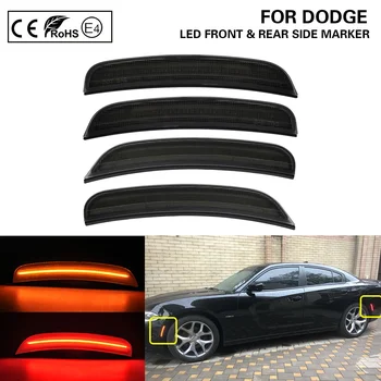 4BUC Lentile de Fum Fata+Spate Laterale LED-uri Lumini de poziție Chihlimbar Roșu NE-Versiunea Pentru 2016 2017 2018 2019 2020 2021 Dodge Charger