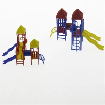 4buc 1:75-200 Arhitectural Playgroud Scară Diapozitiv Combinație Copii în aer liber Jucărie de Plastic Glisați Pentru Arhitectura Diorama