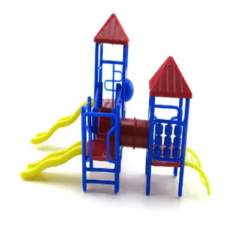 4buc 1:75-200 Arhitectural Playgroud Scară Diapozitiv Combinație Copii în aer liber Jucărie de Plastic Glisați Pentru Arhitectura Diorama