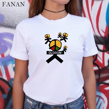 Numit olodum Michael Jackson Grafic T-Shirt pentru Femei MJ Retro Antirăzboi Dragoste și Pace Temă numit olodum Dans Print T Shirt Tumblr Haine