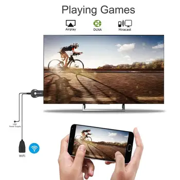 Anycast M9 Plus 2,4 G 1080P Miracast Wireless DLNA, AirPlay HDMI TV Stick de Afișare Wifi Dongle-Receptor Suport Google Chrromecast