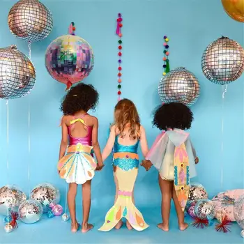 Disco-Bar Party Decor 22inch 4D Metalic Disco Baloane cu Heliu Nunta, Decoratiuni Baloane Copii jucarii copilul Mare Globos