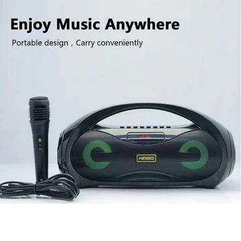 Portabile, fără Fir Bluetooth Boxe cu Microfon Coloana Home Theater Centru Muzical Sistemul 4D Stereo în aer Liber Subwoofer caixa de som