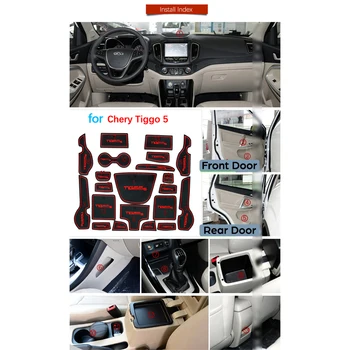 Pentru Chery Tiggo 5 2016 2017 2018 Grand Tiggo5 Anti-Alunecare De Cauciuc Poarta Slot Cupa Mat Usa Groove Mat Accesorii Auto