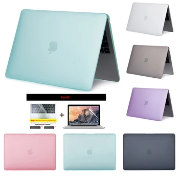 Mat Cazul Laptop Pentru Apple MacBook Air Retina Pro 11 12 13 15 inch , Capac Pentru MacBook 13.3 15.4 inch Touch Bar Înveliș protector