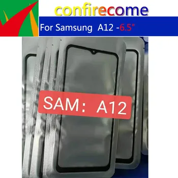 10buc\Mult Pentru Samsung Galaxy A12 Ecran Tactil de Sticlă din Față LCD de pe Panoul Exterior de Afișare Obiectiv A125F A125M A125N Față de Sticlă de Înlocuire