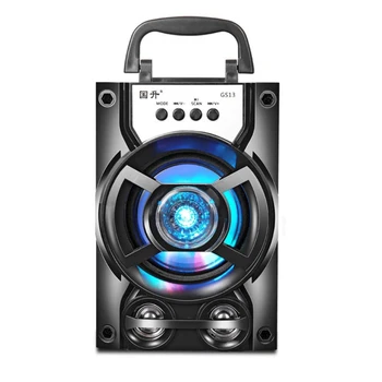 Portabil Bluetooth 5.0 Wireless Bass Boxe Cu Microfon Set din Lemn HIFI Difuzor Subwoofer Suporta Radio FM TF U disc