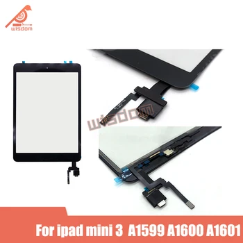 Complet nou touch screen Pentru iPad Mini 3 Sticla Touch Screen Digitizer Butonul Home Cu IC Conector Pentru iPad mini3 A1599 A1600 A1601