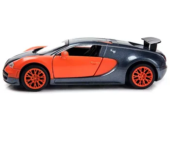 1:32 Scară Bugatti Veyron coches jugetes turnat sub presiune Model de Masina autos o escala Trage Înapoi Mașinile de Jucărie oyuncak araba Jucarii Copii Cadouri