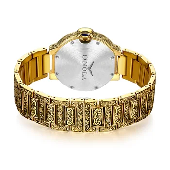 Urmăriți Oameni de Afaceri de Lux Ceasuri Auto Data Cadran Aur de Oțel Watchband Sport Impermeabil Ceas de mână de sex Masculin Ceas Cadou montre homme