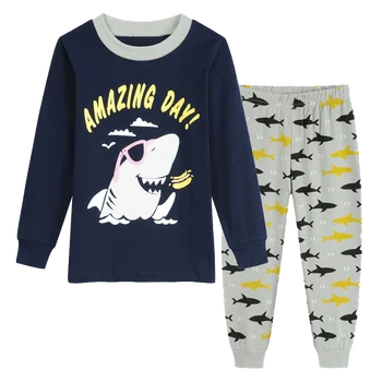 Ursul Lider Băieții De Desene Animate De Imprimare Îmbrăcăminte Set Nou De Toamnă De Primăvară De Moda Pentru Copii Pijamale Pentru Copii Pijamale Pentru Copii Haine 2-7 Ani