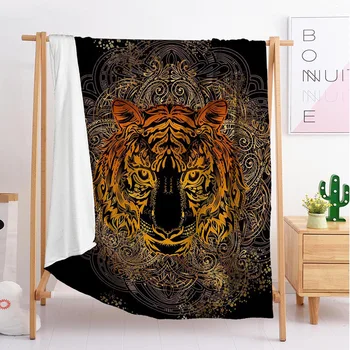Populare Boem drăguț Leu export Suplimentar de dimensiuni mari și mici pătură tapiserie de dormit pătură flanel moale gol lenjerie de pat