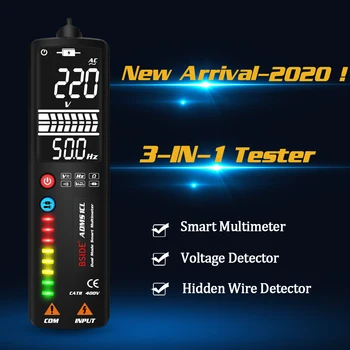 S1 Multimetru Digital Smart 3-ÎN-1 Tester DC AC Voltmetru+STABILITATEA LCD Tensiune Indicator Detector de Șurubelniță+microfoane Ascunse test
