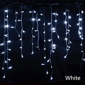 4.8 M, lumini de Crăciun decor în aer liber Ofili de 0,4-0,6 m led-uri cortina sloi de gheață șir de lumini de Gradina Strada Streașină Ghirlanda Zână Lumina