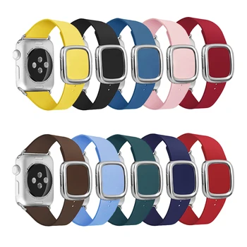 Stil Modern Brățară brățară Piele Bucla Curea Pentru Apple Watch serie 1/2/3/4/5 iwatch 44 mm/40 mm iwatch Trupa 38mm 42mm