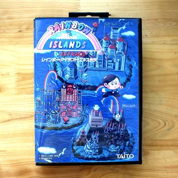 Rainbow Island 16 Biți SEGA MD Carte de Joc Cu Cutie de vânzare cu Amănuntul Pentru Sega Mega Drive Pentru Genesis