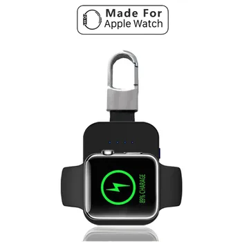Încărcător Wireless QI pentru Apple Watch 4 1 2 3 Portabil Mini Acumulator Extern Powerbank Breloc Încărcător Wireless pentru iWatch 2 3 4