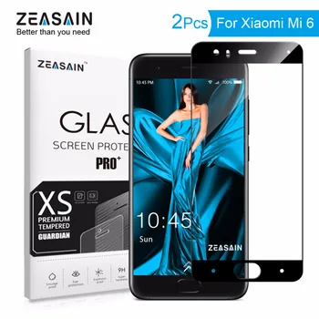 2 Ambalaj Original ZEASAIN 2.5 D Acoperire Completă Temperat Pahar Ecran Protector Pentru Xiaomi Mi6 Km 6 M6 Pro Prim-9H Sticlă de Siguranță Film