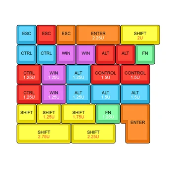 Pbt dsa cheie capac OEM keycap colorant subtitrat colorate taste modificator pentru diy jocuri mecanice tastatura cherry comutator