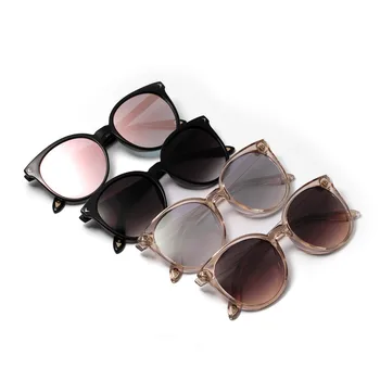 YOOSKE 90 Rotund ochelari de Soare Femei Elegante Ochi de Pisica ochelari de Soare Doamnelor de Epocă Negru Culoare Cafea Ochelari de Nuante pentru Femei UV400