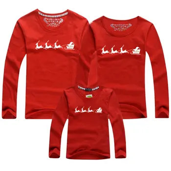 De crăciun, Familia T-shirt pentru Adulți Copii T-shirt Tatăl Mama Fiul Fiica Familiei Haine Potrivite Tinute Uite de Familie