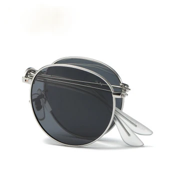 Unic Oglindă Ovală Polarizate ochelarii de Soare pliabili Ori Ochelari de Soare Portabil de Înaltă Calitate pentru Conducere